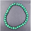 Image 1 : #81- GREEN MALACHITE BEAD BRACELET 6MM/8"