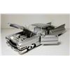 Image 1 : 10)  SILVER 1958 CADILLAC DEVILLE LOW RIDER 1:24 S