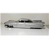 Image 4 : 10)  SILVER 1958 CADILLAC DEVILLE LOW RIDER 1:24 S
