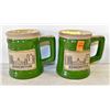 Image 1 : PAIR OF 18 OZ EDMONTON STONEWARE STEINS