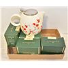 Image 1 : FLAT OF VADHAM PEPPERMINT TEA & SMALL TEAPOT
