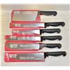 Image 1 : NEW DIAMOND CUT 6 PC KNIFE SET INCLUDES, CLEAVER,