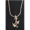 Image 1 : 925 STERLING SILVER CHAIN WITH DOLPHINS PENDANT