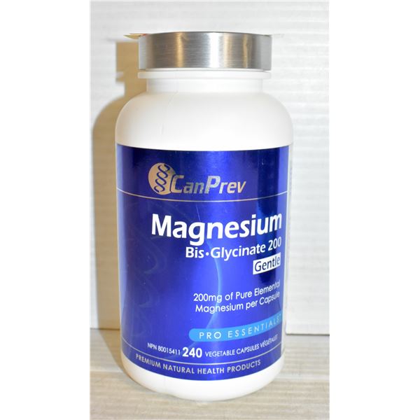 NEW BOTTLE OF CANPREV MAGNESIUM BIS-GLYCINATE 200