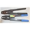 TWO HEAVY DUTY WIRE CRIMPERS