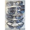 6 PAIRS SILVER METAL FRAME SUNGLASSES