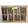 4 PACKS OF WILLOW SLATE PLANT LABELS W. SOAP STONE