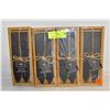 4 PACKS OF WILLOW SLATE PLANT LABELS W. SOAP STONE