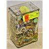 Image 1 : JEWELRY JAR FULL OF ASSORTED JEWELLERY