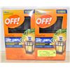 Image 1 : "OFF" POWER PAD MOSQUITO LAMPS- SET OF 2- NIB
