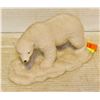 Image 1 : DECORATIVE RESIN POLAR BEAR 8" X 4"