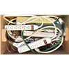 Image 1 : EXTENSION CORDS/SURGE PROTECTORS- LARGE BOX LOT