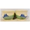 Image 1 : POTTERY BOWLS- SET OF 2 - ARTIST MICHAEL STANLEY