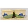 POTTERY BOWLS- SET OF 2 - ARTIST MICHAEL STANLEY