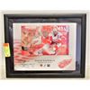 SIGNED STEVE YZERMAN DETROIT RED WING FRAMED