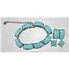 Image 1 : VINTAGE 1950-1960'S CORO TURQUOISE EARRINGS