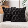 NEW MIULEE SET OF 2 16 X 16" CUSHION COVERS, PLUSH
