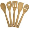 Image 1 : NEW 5 PIECE BAMBOO WOOD KITCHEN UTENSIL SET