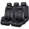 Image 1 : NEW REPACKED BLACK/GREY 9 PIECE SEAT COVER SET