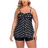 Image 1 : NEW AVIDLOVE WOMENS XL TWO PIECE SWIM SUIT, BLACK