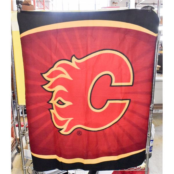 CALGARY FLAMES THROW BLANKET 53" X 43.5"