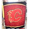 Image 1 : CALGARY FLAMES THROW BLANKET 53" X 43.5"