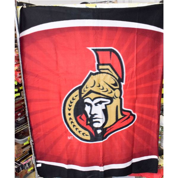 OTTAWA SENATORS THROW BLANKET 53  X 43.5 