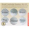 Image 2 : NEW HOLOGRAPHIC DRINKING COASTERS. SAYINGS INCLUDE