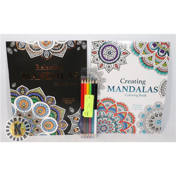 NEW MANDALAS COLORING BOOKS WITH DOUBLE SIDED