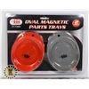 Image 1 : NEW 2PC OVAL MAGNETIC PARTS TRAY SET