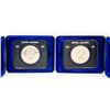 Image 1 : LOT OF 2 CANADA $1 DOLLAR CASED SPECIMEN COINS
