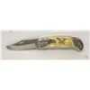 Image 1 : COLLECTOR EAGLE KNIFE WITH SCRIMSHAW DESIGN HANDLE