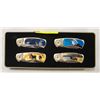 Image 1 : COLLECTOR SET OF WILDLIFE FOLDING KNIVES IN CASE