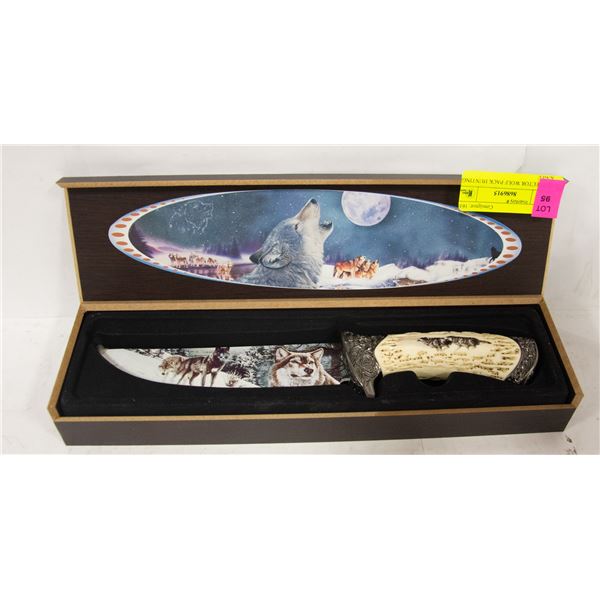 COLLECTOR WOLF PACK HUNTING KNIFE