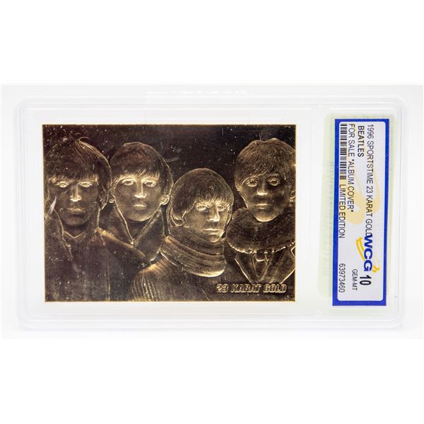23 KARAT GOLD FOIL GRADED 10 BEATLES ALBUM COVER