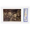 Image 1 : 23 KARAT GOLD FOIL GRADED 10 BEATLES ALBUM COVER