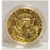 Image 1 : GOLD PLATED US HALF DOLLAR 1984