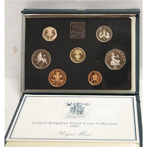 1985 GREAT BRITAIN 7 COIN MINT PROOF SET