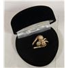 Image 1 : DIAMOND AND PEARL RING 14K YELLOW GOLD SIZE 7