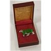 GENUINE JADE BEAR PIN/BROOCH