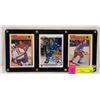 Image 1 : GUY LAFLEUR TRIPLE CARD BOX MIDDLE CARD SIGNED