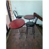 Image 1 : IN STAIRWAY THREE TABLES 2 STOOLS 3 CHAIRS
