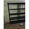 Image 1 : LOT OF 5 PLASTIC STORAGE RACKS