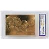 Image 1 : 23 KARAT GOLD FOIL GRADED 10 BEATLES ALBUM COVER