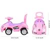 Image 2 : NEW PINK DELUX MEGA RIDE ON PUSH CAR FOOT TO FLOOR