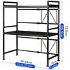 Image 2 : NEW 3 TIER EXPANDABLE MICROWAVE SHELF, BLACK