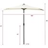 Image 2 : NEW REPACKED FLAME AND SHADE 9FT HALF ROUND SOLAR