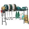 Image 1 : NEW OVER THE SINK DISH RACK, BLACK,