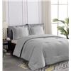 Image 1 : NEW REPACKED CJ&J 3 PIECE COMFORTER SET, GREY