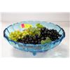 Image 1 : BLUE FOOTED FRUIT BOWL WITH GRAPES